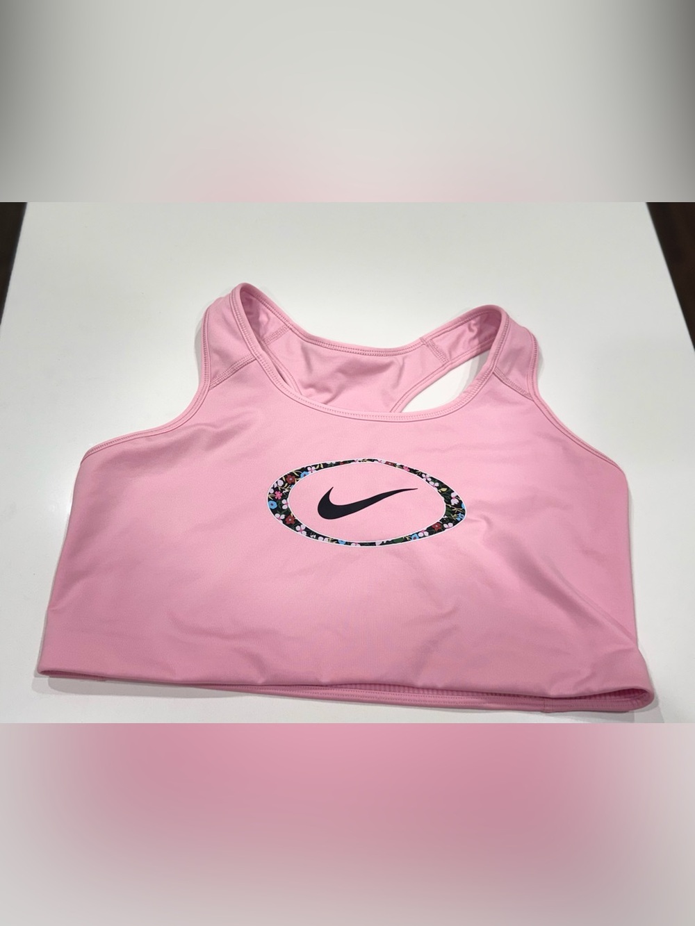 Women's Nike Swoosh Pink Plus Size Sports Bra Medium Support Size 1X